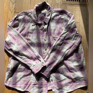 Universal Threads Purple Plaid Flannel